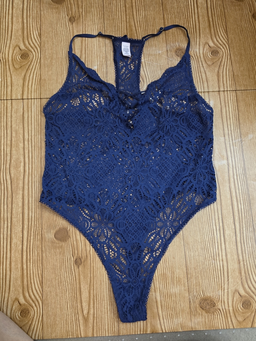 Victoria's Secret Blue Lacy Bodysuit